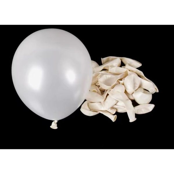 White Latex Ballon 100pcs