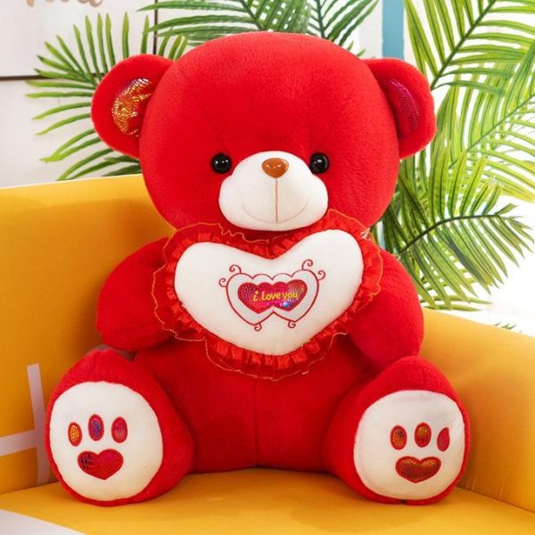 Hug Bear Children's Toy Plush Toys Stuffed Animal Toys Teddy Bear Red